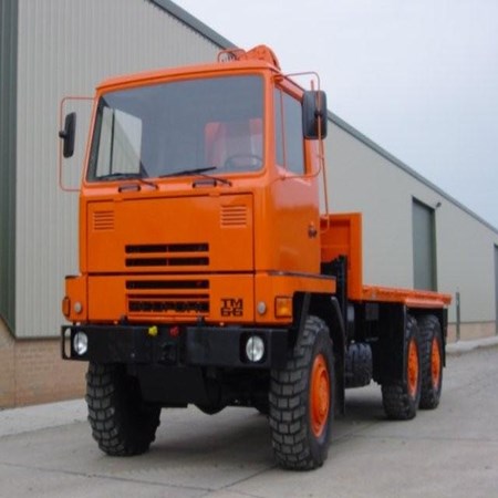 Used Bedford TM 6x6 Drop Side Cargo Truck with Atlas Crane - 11536 for sale in Good Condition